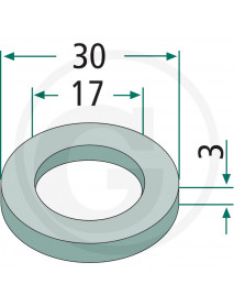 GRANIT Disk 17 × 30 × 3 mm
